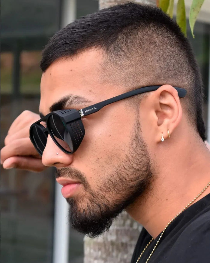 Perfil con gafas Marfil Orion