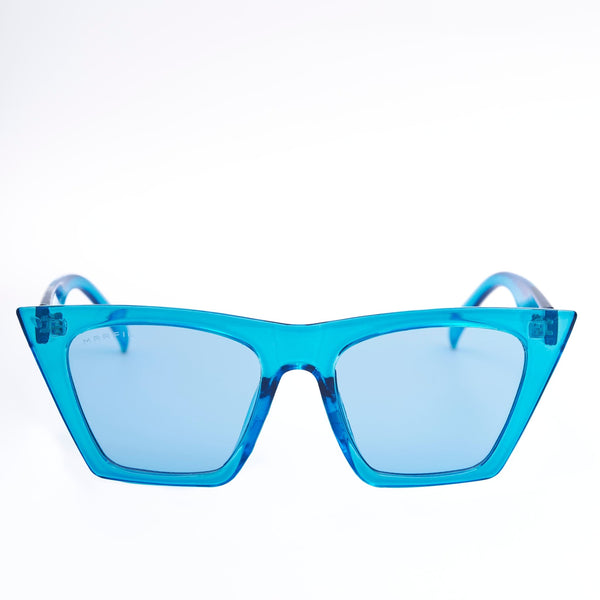Gafas de sol Marfil Beverly Azul montura cuadrada UV400 Colombia